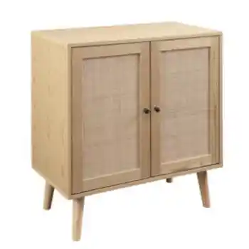 Stanley Ranger Pine & Rattan Console Cabinet