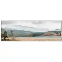 Streamline Teal Lake 20x60 Wall Art