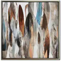 Streamline Brown Motions II 40x40 Wall Art