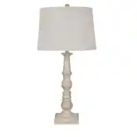 Crestview Tuscan Distressed Taupe Table Lamp (blemished bottom)