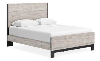 Ashley Vargas Grey Wood-Look Queen Bed