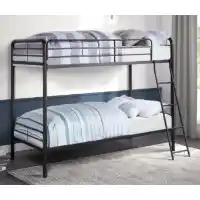 Homelegance Lunar Dark Bronze Metal Twin Over Twin Bunk Bed
