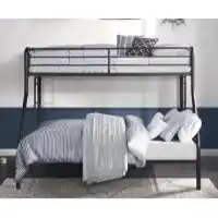 Homelegance Lunar Dark Bronze Metal Twin Over Full Bunk Bed