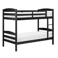 Homelegance Lani Black Twin Over Twin Bunk Bed