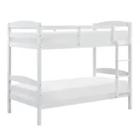 Homelegance Lani White Twin Over Twin Bunk Bed