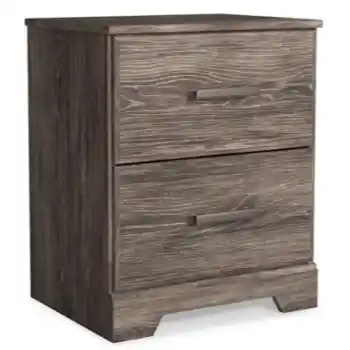 Ashley Blakely Grey Brown 2-Drawer Nightstand