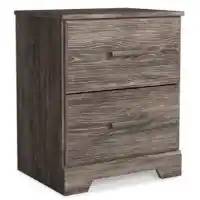 Ashley Blakely Grey Brown 2-Drawer Nightstand