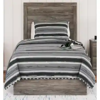 Ashley Blakely Grey Brown Twin Bed