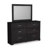 Ashley Blakely Charcoal 6-Drawer Dresser with Mirror