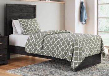 Ashley Blakely Charcoal Twin Bed