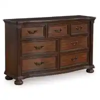Ashley Lexington Cherry Finish 7-Drawer Dresser