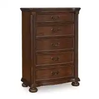 Ashley Lexington Cherry Finish 5-Drawer Chest