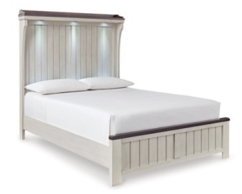 Ashley Dearborn Two-Tone Queen Bed with Lighting