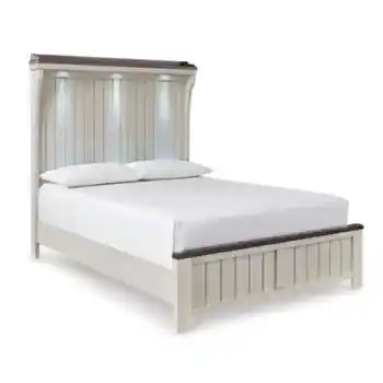 Ashley Dearborn Two-Tone King Bed with Lighting