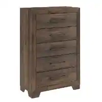 Emerald Peyton Wood-Look 5-Drawer Chest