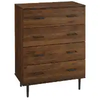 Stanley Ranger Savanna Dark Walnut Finish 4-Drawer Chest