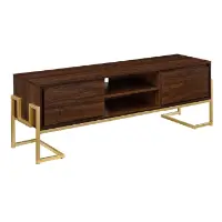 Stanley Ranger 60-Inch Dark Walnut Finish 2-Drawer TV Stand