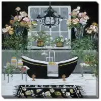 Streamline Femme Noir Bath I 16x16 Wall Art