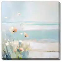 Streamline Blue Abstracted Waters II 18x18 Wall Art
