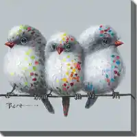 Streamline Threes Company 16x16 Wall Art