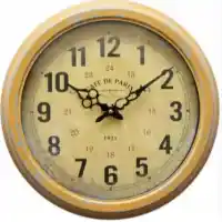 Yosemite Home Yellow Round Wall Clock