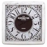 Yosemite Home Kensington White Squared Wall Clock