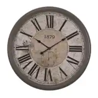Yosemite Home Grey Hardwood 32-Inch Wall Clock