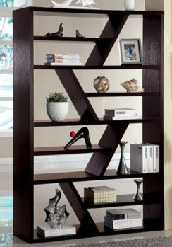 Furniture of America Modern Dark Cappuccino Finish Bookcase/Display Shelf