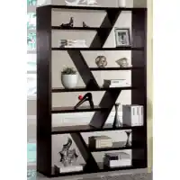 Furniture of America Modern Dark Cappuccino Finish Bookcase/Display Shelf