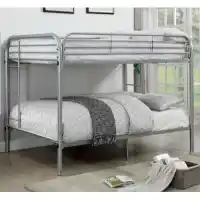 Furniture Of America Silver Full Over Full Bunk Bed