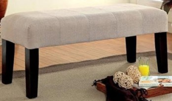 Furniture of America Ivory Upholstered Bench