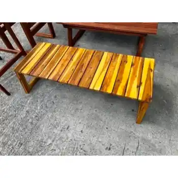 Stanley Ranger Two-Tone Slat Top Outdoor Coffee Table