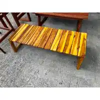 Stanley Ranger Two-Tone Slat Top Outdoor Coffee Table