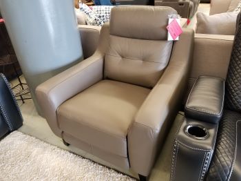 Homelegance Conrad Taupe Leather Power Recliner