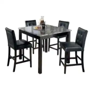 Ashley Monaco Counter-Height Dining Set with 4 Barstools