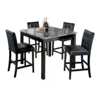 Ashley Monaco Counter-Height Dining Set with 4 Barstools