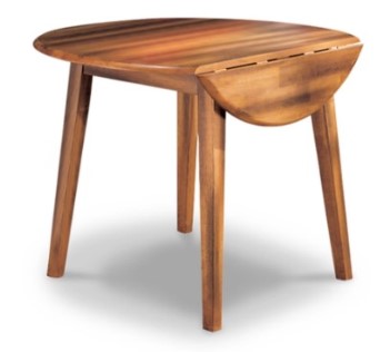 Ashley Baker Round Dining Table with Drop-Leaf