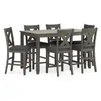 Ashley Caitlin Counter-Height Dining Set with 6 Chairs