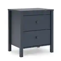 Ashley Stanford Navy Blue 2-Drawer Nightstand