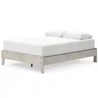 Ashley Sherwood Grey Wash Low Profile Queen Platform Bed