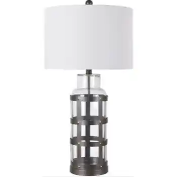 Crestview Everly Caged Metal Table Lamp