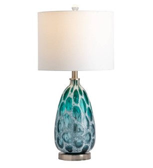 Crestview Isabel Teal Table Lamp