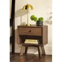 Stanley Ranger Mocha Finish 1-Drawer Nightstand