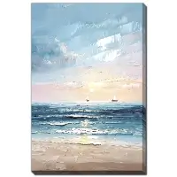 Streamline Sunset Sail 32 x 48 Wall Art