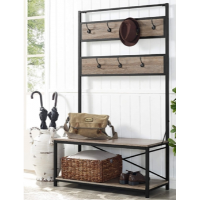 Stanley Ranger Metal & Driftwood Finish Hall Tree