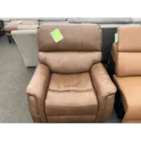Barcalounger Presley Cognac Leather Chair (does not recline)(blemished)