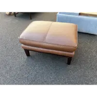 Violino Russett Leather Ottoman