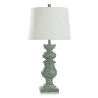 Stylecraft Sculpted Cibali Blue Table Lamp
