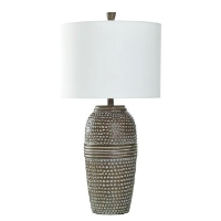 Stylecraft Soot Silver Ceramic Table Lamp