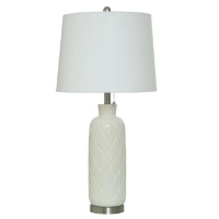 Stylecraft Ivory Ceramic Table Lamp